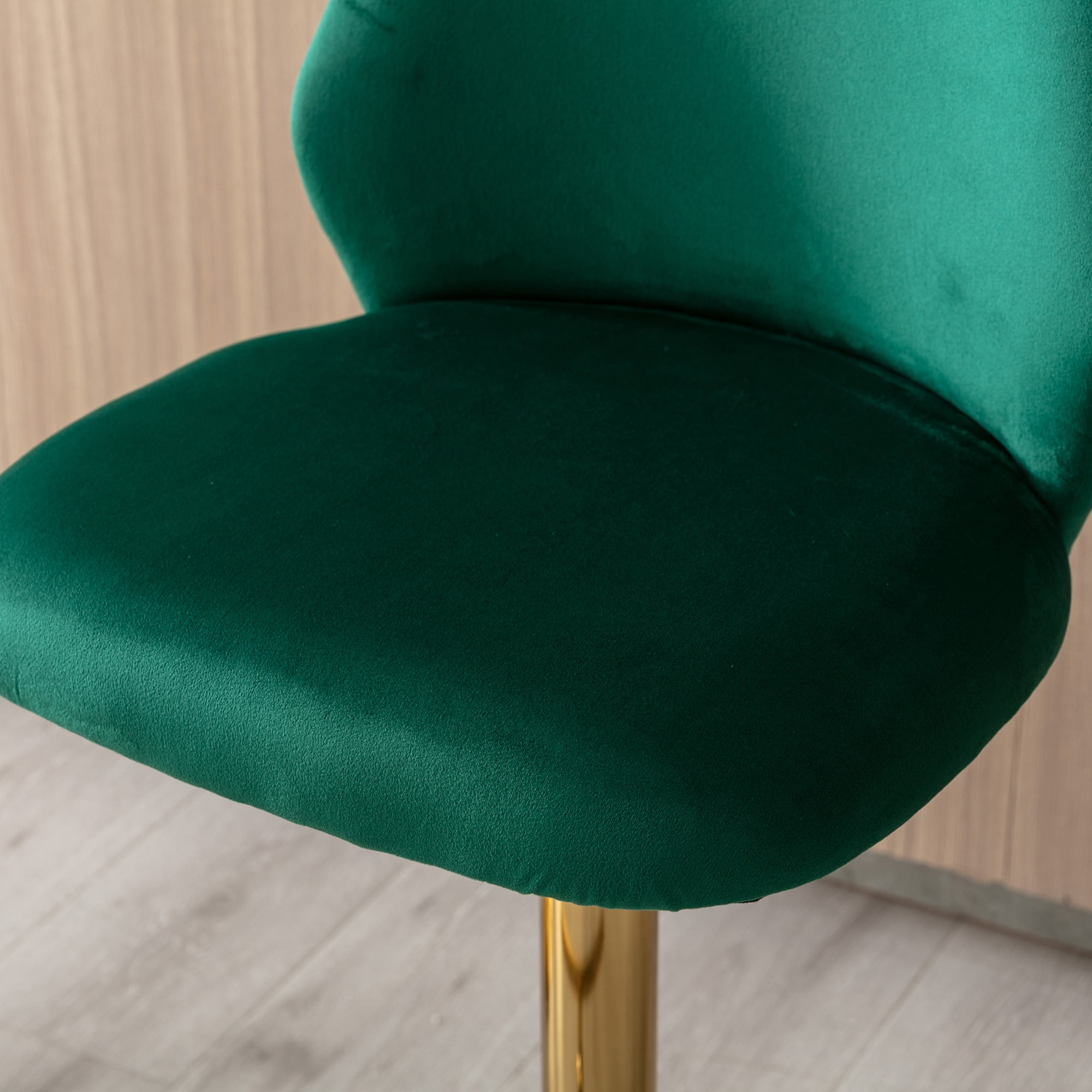 Kadyn Swivel Bar Stools Chair Set of 2, Adjustable Counter Height Barstools with Tufted High Back & Ring Pull, Green Kadyn Swivel Bar Stools Chair Set of 2, Adjustable Counter Height Barstools with Tufted High Back & Ring Pull, Green