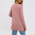 thumbnail image 3 of biudgviw Casual Tops for Women Lounge Long Sleeve Crewneck Basic Shirts Fall Slim Solid Color Blouses, 3 of 6