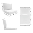 thumbnail image 4 of Covers&All Outdoor Sunbrella Deep Seat Cushion Set, Water, UV & Fade Resistant Patio Chair Cushions, High-Density 5" Thick Seat & Back Cushions for Outdoor Furniture, 4 of 5