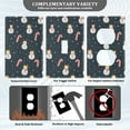 thumbnail image 3 of Yayeee Duplex Wall Plate 1-Gang 4.5"x2.7" Home Receptacle Light Switch Decorative Outlet Cover, Playful Winter, 3 of 7