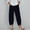 Dark Blue, variant on pstuiky Long Trousers for Women, Women Solid Color Mid Waist Modern Fit Active Plus Size Autumn Pants Cargo Pants Gift for Girl Dark Blue L