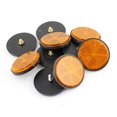 thumbnail image 1 of Unique Bargains 10 Pcs Motorcycle Scooter Plastic Round Reflective Reflector Orange, 1 of 1