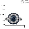 thumbnail image 2 of JewelersClub 0.925 Sterling Silver 1.00 Carat Blue & White diamond Ring for Women | Diamonds for Everyday Womens Wear, 2 of 2