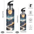thumbnail image 2 of Yayeee 33oz Double Wall Stainless Steel Water Bottle with Flip Straw, Green Mountains, 2 of 7