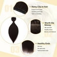 thumbnail image 3 of MY-LADY 10''-24'' 5 Clips in Human Hair Extensions Thick Real Natural Hair Pieces 100% Full Head Remy Hair 18inch #02 Dark Brown(Heavy), 3 of 8