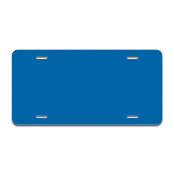 Solid Blue Aluminum License Plate| License Plate 12" X 6" Fits Any Car, Truck, SUV, RV, or Trailer | Made in The USA