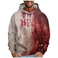thumbnail image 2 of Sudadera con capucha para hombre, informal, a la moda, con estampado, con cordón, de manga larga, de poliéster, 2 of 6