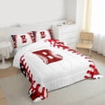 thumbnail image 3 of Manfei Letter Monogrammed B Boy 2pcs Bedding Comforter Set,Sport Baseball Twin Comforter Sets,Ball Gamer Breathable Bedding Set,Lightweight Room Decor,Reversible, 3 of 8
