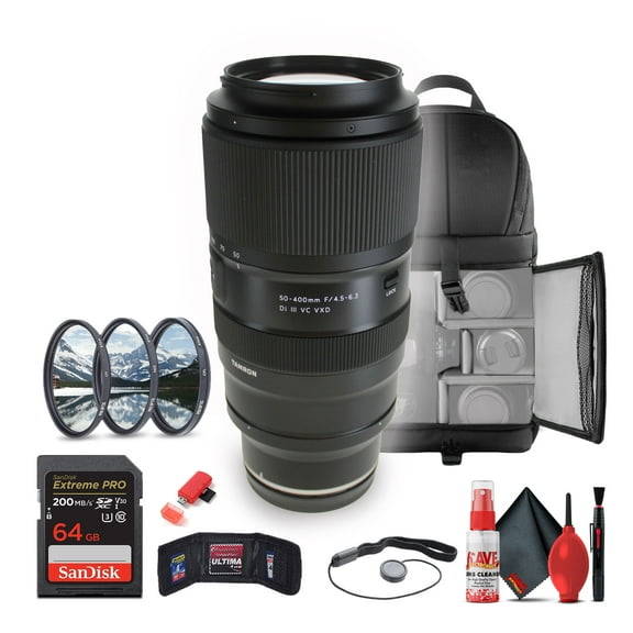 Tamron 50-400mm f/4.5-6.3 Di III VC VXD Lens for Nikon Z Bundle