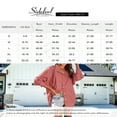 thumbnail image 3 of CHOK Blouse Tops pour Femmes Manches Longues Automne Rayé Imprimé Confortable Tops Chemises Décontractées Col Rabattu Léger Blouses avec Poches Bleu Ciel G, 3 of 3