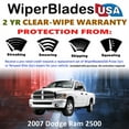 thumbnail image 2 of 2007 Dodge Ram 2500 Beam Wiper Blades Wipers w/2yr Warranty (Set of 2) (WiperBladesUSA), 2 of 5