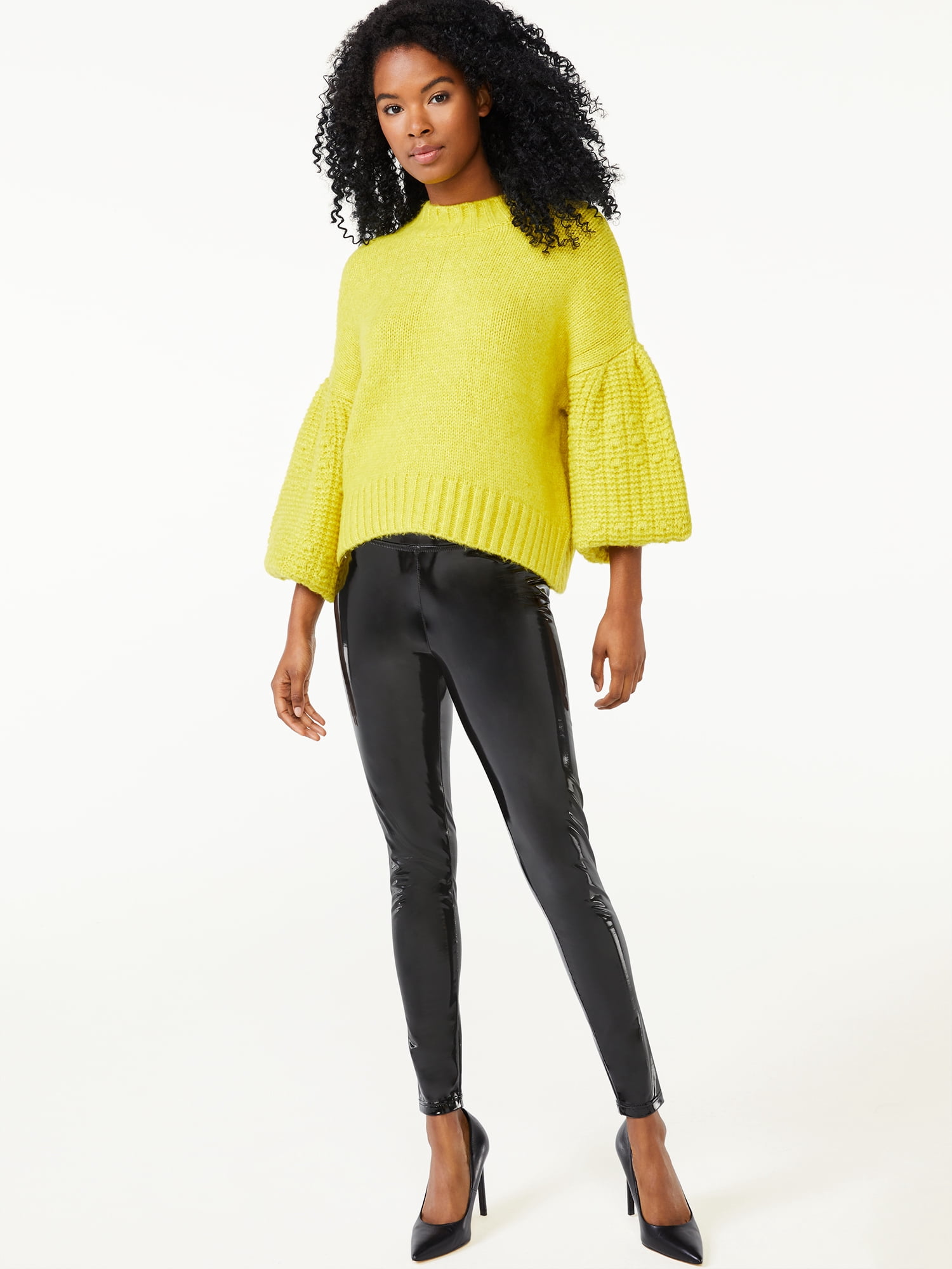 Scoop Women's Cropped Bobble Sweater