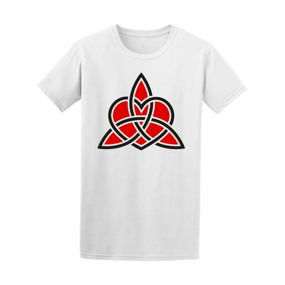 Paganism Celtic Triquetra Heart Men's Tee - Image by Shutterstock