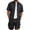 Black, variant on Men's Big & Tall Casual Two-Piece Matching Set, Button Down Collar Short Sleeve Shirt & Drawstring Cargo Shorts, Multi-Pocket Workwear Outfit, 3XL-5XL