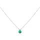 thumbnail image 1 of Collar de piedra de nacimiento Uxcell para mujeres, collar de colgante de circonio cúbico en forma de lágrima, esmeralda, 1 of 7