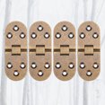 thumbnail image 1 of CRAFTHROU 4 Pcs Charnière de Rotation en Alliage de Zinc pour Armoire Garde-Robe Invisible Durable Facile à Installer 3.1*1.2 Po, 1 of 6