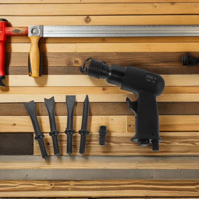 CATIEBYE 1Set Pneumatic Hammer Tool Black Multipurpose Air Hammer for Heavy Duty Metalwork