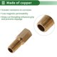 thumbnail image 3 of Accesorios de tubería de cobre Unique Bargains 1/8" hembra x 1/8" macho unión de extensión de rosca interna y externa 1.38" 2 piezas, 3 of 7