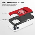 thumbnail image 2 of Apple iPhone 16 Pro Max (6.9) - Licensed NCAA of Ohio State University Buckeyes Logo on Red Textured Dual Layer Case, 2 of 5