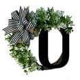 thumbnail image 2 of Promotion Sale! Home Brand Unique Last Name Year Round Front Door Wreath with Bow Welcome Sign Garland Creative 26 Letter Farmhouse Wreath for Front Door Spring All Seasons Outside Hanger Decor Gift, 2 of 4