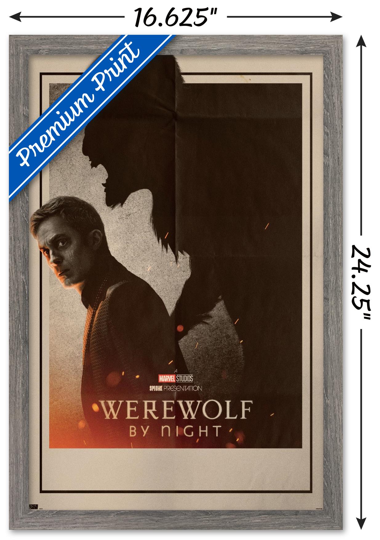 Marvel Werewolf By Night - One Sheet Wall Poster, 14.725" x 22.375" Framed
