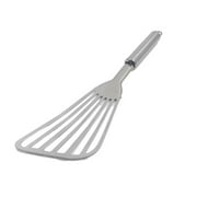 Newest Upgraded Stainless Steel Fried Fish Spatula Thickened Polished Fan Shovel Kitchen Supply Slotted Shovel With Non-Slip Ergonomic Handle Silver