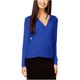 thumbnail image 1 of Blusa de punto con envoltura sintética Vince Camuto Azul Mediana, 1 of 2