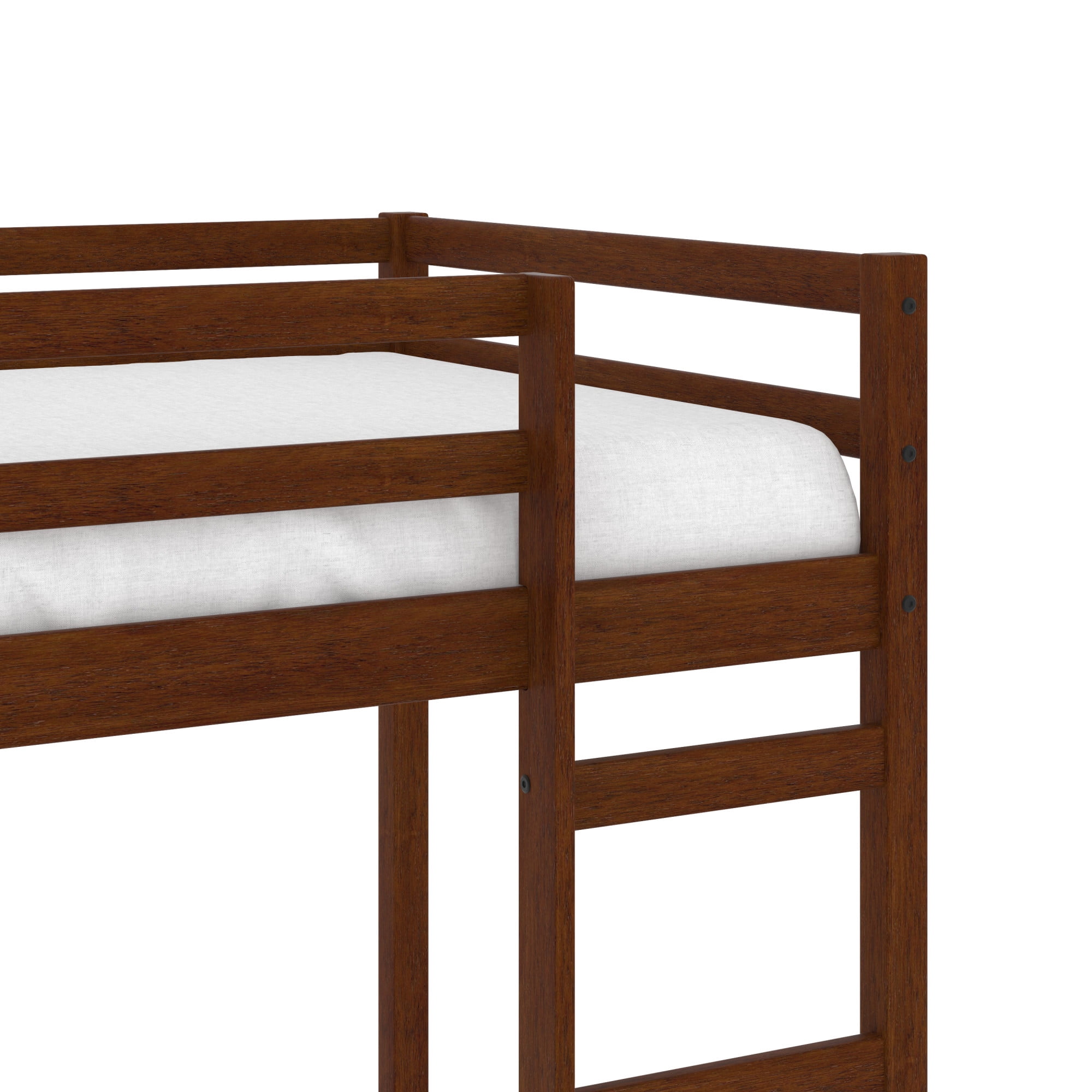 Campbell Wood Twin Junior Loft Bunk Bed, Oak