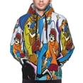 thumbnail image 5 of Lsque Scooby-Doo Pattern Casual Men's Hoodie,Hooded Sweatshirt with Kangaroo Pocket,Pullover Hoodie-X-Large, 5 of 8