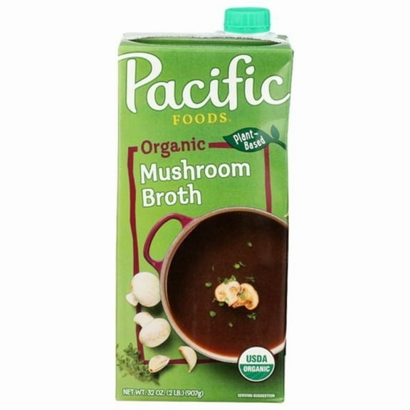 Pacific Foods Organic Mushroom Broth 32 oz Pack of 3
