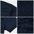 thumbnail image 5 of QPNGRP Men's Golf Polo Shirts Short Sleeve Moisture Wicking Dry Fit Performance Daily Casual Stylish Collared Shirts for Men Navy Blue XL, 5 of 6