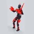 thumbnail image 5 of 3D Printed Finished Posable Titan Robot Mobile Doll Set with 9 Legendary Swords and Rotating Joints for Collectors Desktop Stand Red, 5 of 6