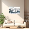 thumbnail image 4 of ZHONGYUTONG Misty Forest Canvas Wall Art Foggy Landscape Pictures for Wall Mountain Scenery Painting Print for Bedroom Decor Framed (12.00" x 18.00"), 4 of 5