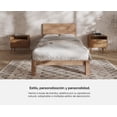 thumbnail image 2 of Base De Cama Luuna Madera De Bambú Matrimonial marron claro, 2 of 5