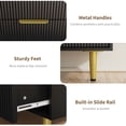 thumbnail image 4 of Qinaqin Moderno Madera Chest de Cajones con Fluted Metálico cm Alturaandles y Legs A Organizador Almacenamiento, 4 of 6