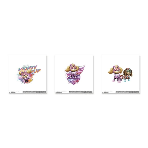Gallery Pops Nickelodeon PAW Patrol: The Mighty Movie - Skye Wall Art Bundle (3-Pack)