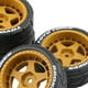 thumbnail image 3 of Neumáticos de Rally 4 pieza de rueda de 12mm en neumáticos rrape de carretera resistentes TT02 XV01 1:10 RC en Naranja Yotijar neumáticos de coche rc, 3 of 4