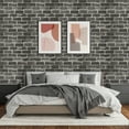thumbnail image 6 of UMIGGEE 17.5"x196" Dark Grey Brick Wallpaper Textured Wallpaper Self Adhesive Wallpaper Industrial Style Contact Paper Removable Home Decorative DIY Wall Covering Old Furniture Renovation, 6 of 8