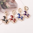 thumbnail image 5 of Jiibva Rhinestone Horse Keychain Alloy Horse Keyring Sparkling Crystal Bag Keyring for Women Car Key Fob Charm Stylish Pendant for Handbags Backpacks, 5 of 7
