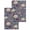Purple, variant on Farmhouse Flowers Kitchen Dish Towels for Drying Dishes Set of 3, Botanical Purple Blue Floral Plants Waffle Weave Microfiber Hand Tea Bathroom Towels Quick Dry & Absorbent Towel 12x12