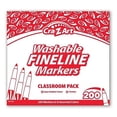 thumbnail image 1 of Larose Industries CZA740071 Washable Markers Class Pack Fine Point, Assorted Color - 200 Count, 1 of 1