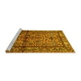 thumbnail image 2 of Ahgly Company Machine Washable Indoor Rectangle Persian Yellow Traditional Area Rugs, 5' x 7', 2 of 4