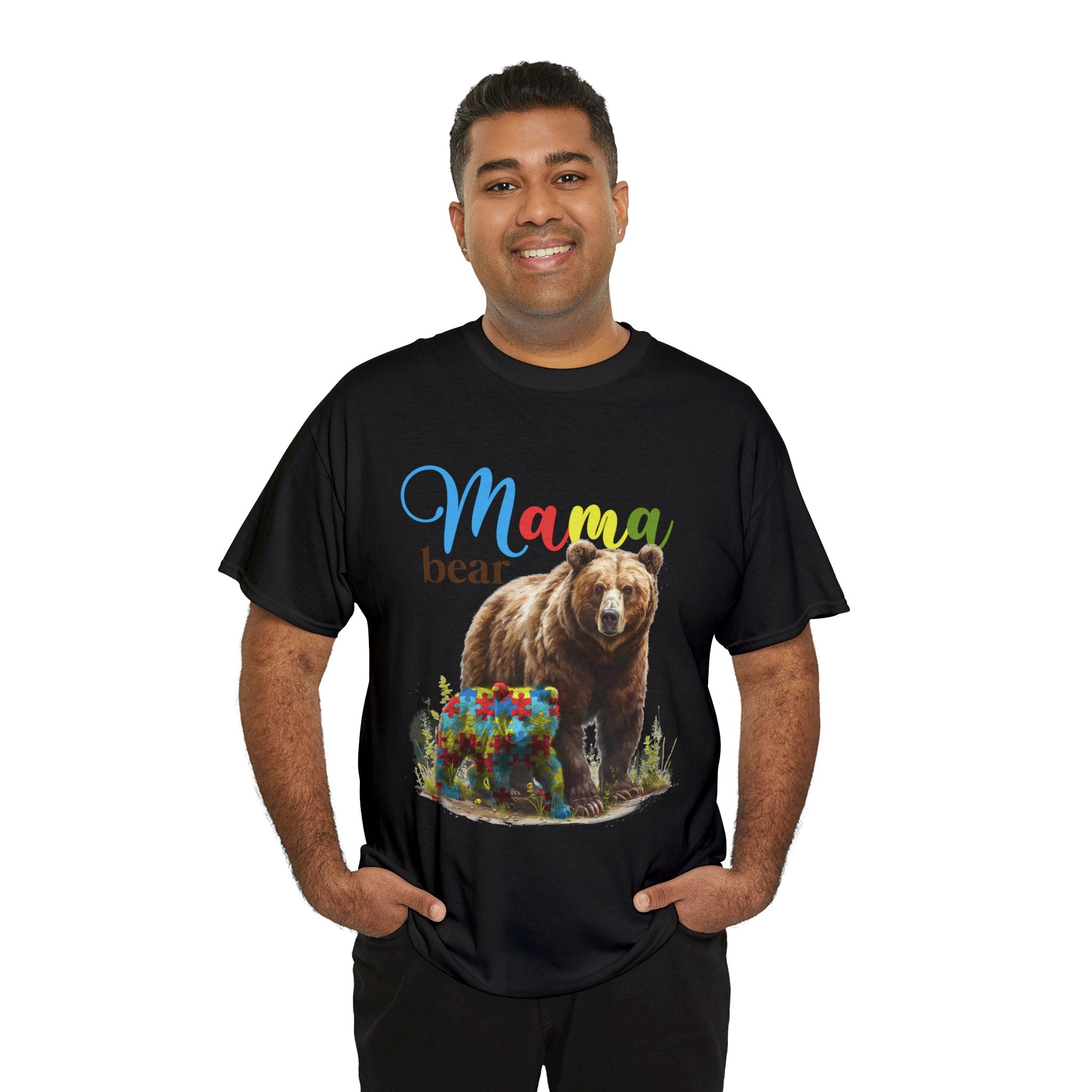 Autism Mama Bear Shirt, Autism Awarenes Tee, Autism Mom Shirt ID