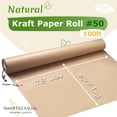 thumbnail image 2 of Rollo de papel de regalo Smart&Casual, papel kraft marrón, 17,8 x 1200 cm, 2 of 6