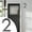 C, variant on JoyHoop Modern Floating House Number, Acrylic Digital Display with Easy Installation for Doors & Walls, 6-Inch Size, Black