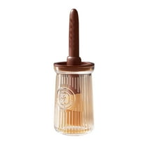 2-in-1 Oil Brush with Bottle 200ML Olive Oil Dispenser, Borosilicate Glass Food-Grade PP/Silicone, Heat-Resistant (250℃), 1pc - For Cooking/Baking/BBQ/Air Fryer - Precise Scale, Easy Clean