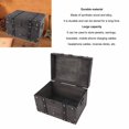 thumbnail image 3 of Vintage Wooden Storage Box, Antique Wooden Box Wooden Storage Box With Lock Treasure Box With Password Lock Treasure Chest Film And Television Shooting Props, 3 of 8