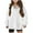 White, variant on Lmnyox Girl's Oversized Sweatshirts Long Sleeve Casual Hoodies Fall Winter V Neck Comfy Hooded Pullover Fashion Tops