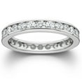 thumbnail image 1 of 1 1/2ct Channel Set Diamond Eternity Ring 14K White Gold Lab Grown Wedding Band, 1 of 1