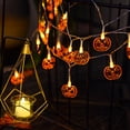 thumbnail image 2 of Halloween String Light Battery Powered High Brightness Horror Safe Long Life Scene Layout 10/20 LEDs Halloween Hanging Smiling Pu, 2 of 10